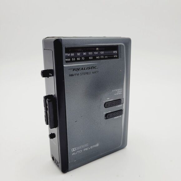 Vtg Realistic SCP-49 AM-FM Stereo Mate Radio Cassette Player Extended Bass Syste - Picture 1 of 10